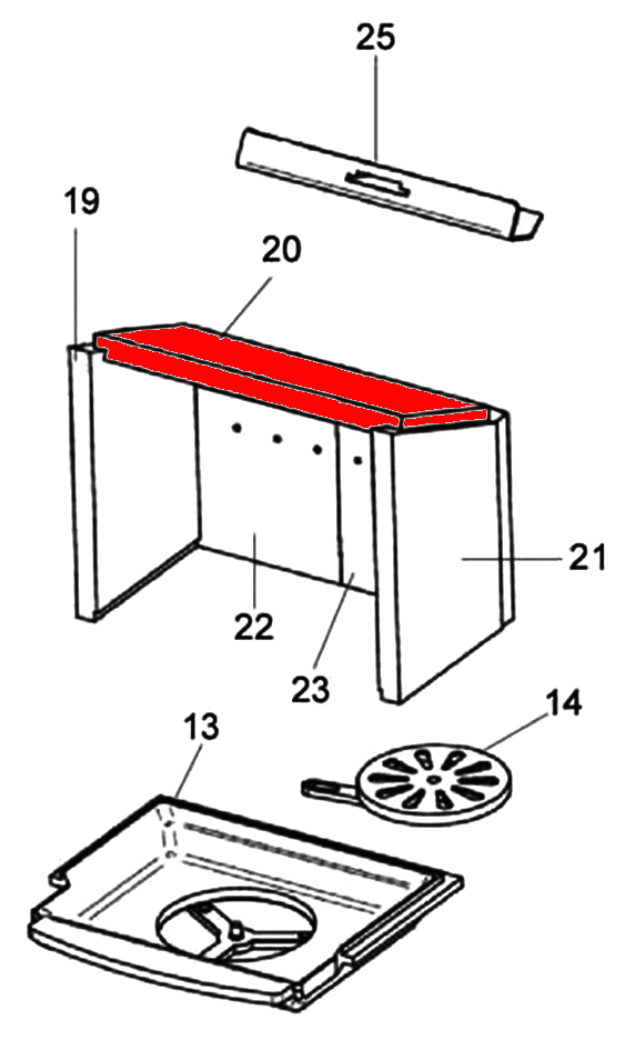 Justus Reno Soft Zugumlenkung unten B Prallplatte