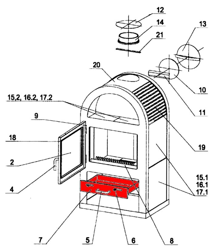 Oranier Viking caja de cenizas A