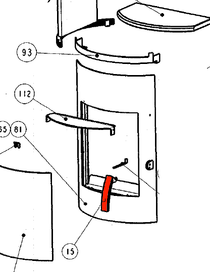 Wamsler Atlas manija de la puerta