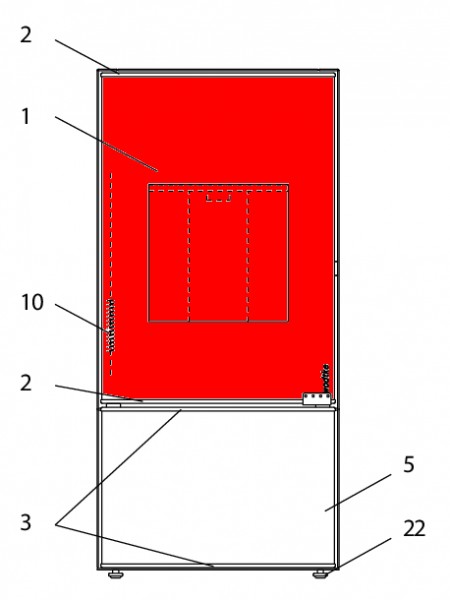 Wodtke Hot Box vidrio de visualización