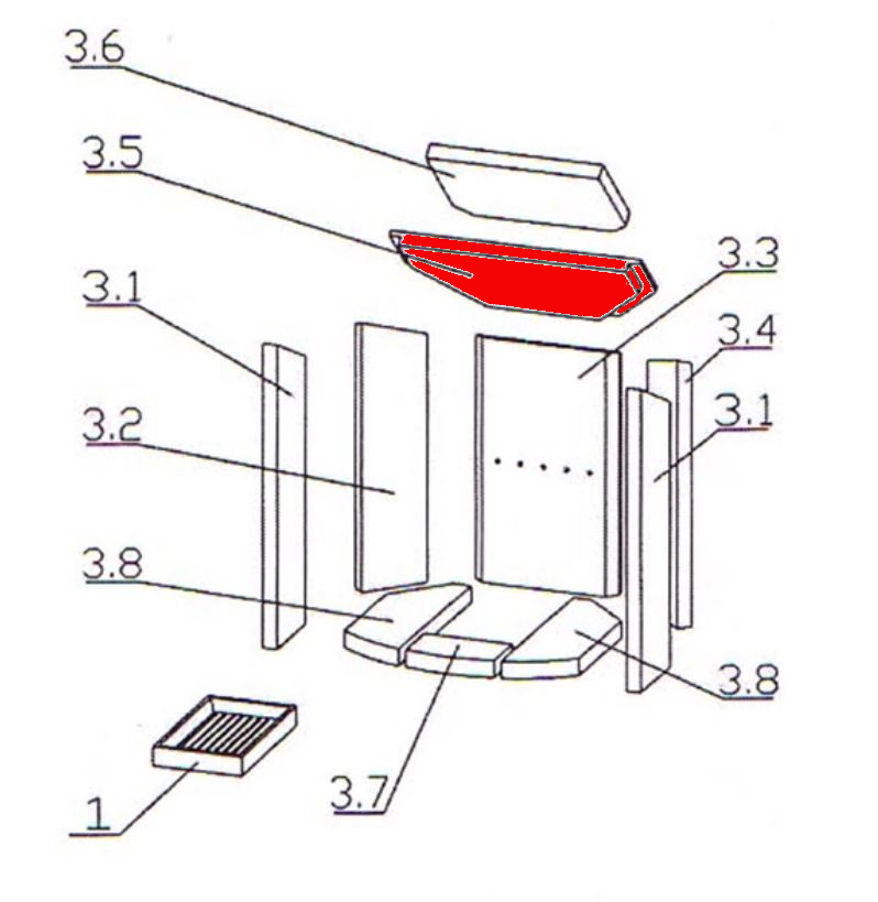 Oranier Typ 4654-6 Zugumlenkung unten A