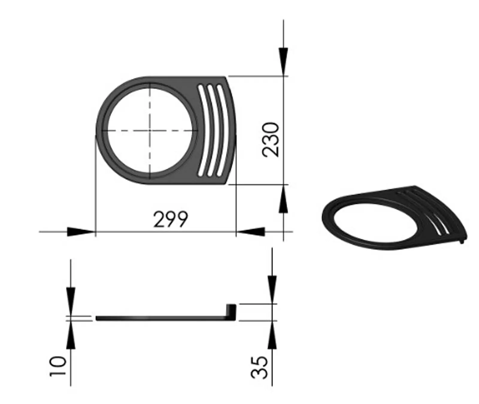 Termatech TT21RHT rejilla superior fusión