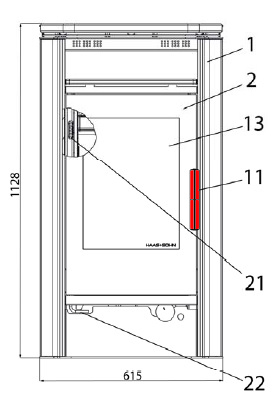 Haas-Sohn Nyland 248.17 manija de la puerta