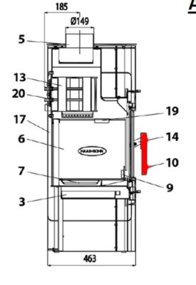 Haas-Sohn Belarius 468.19 manija de la puerta