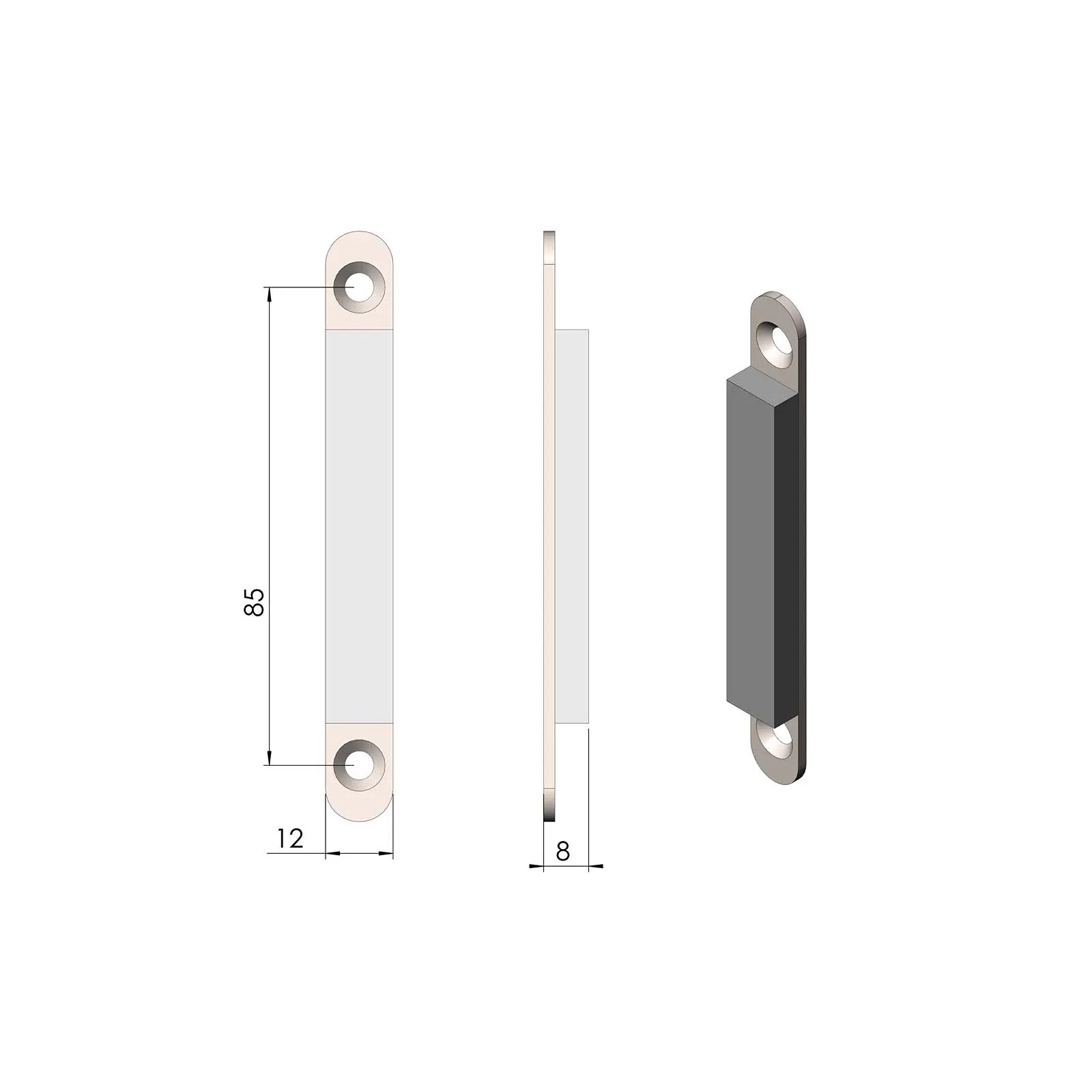 Termatech TT23 cerradura magnética puerta de la cámara de combustión