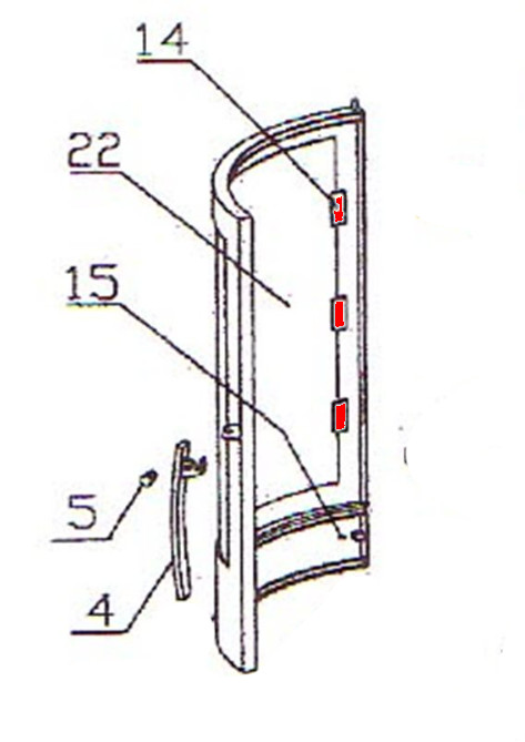 Oranier Polar 4 soporte de vidrio juego