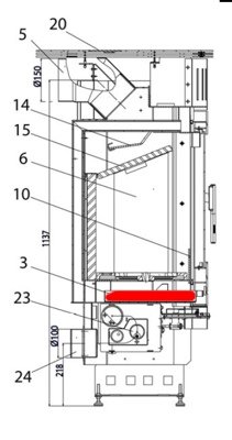 Haas+Sohn Askja 235.17 Aschekasten