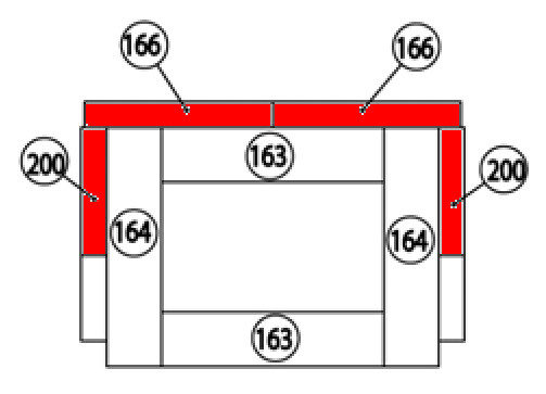 Haas-Sohn Viterbo 3 275.17 ladrillo lateral juego