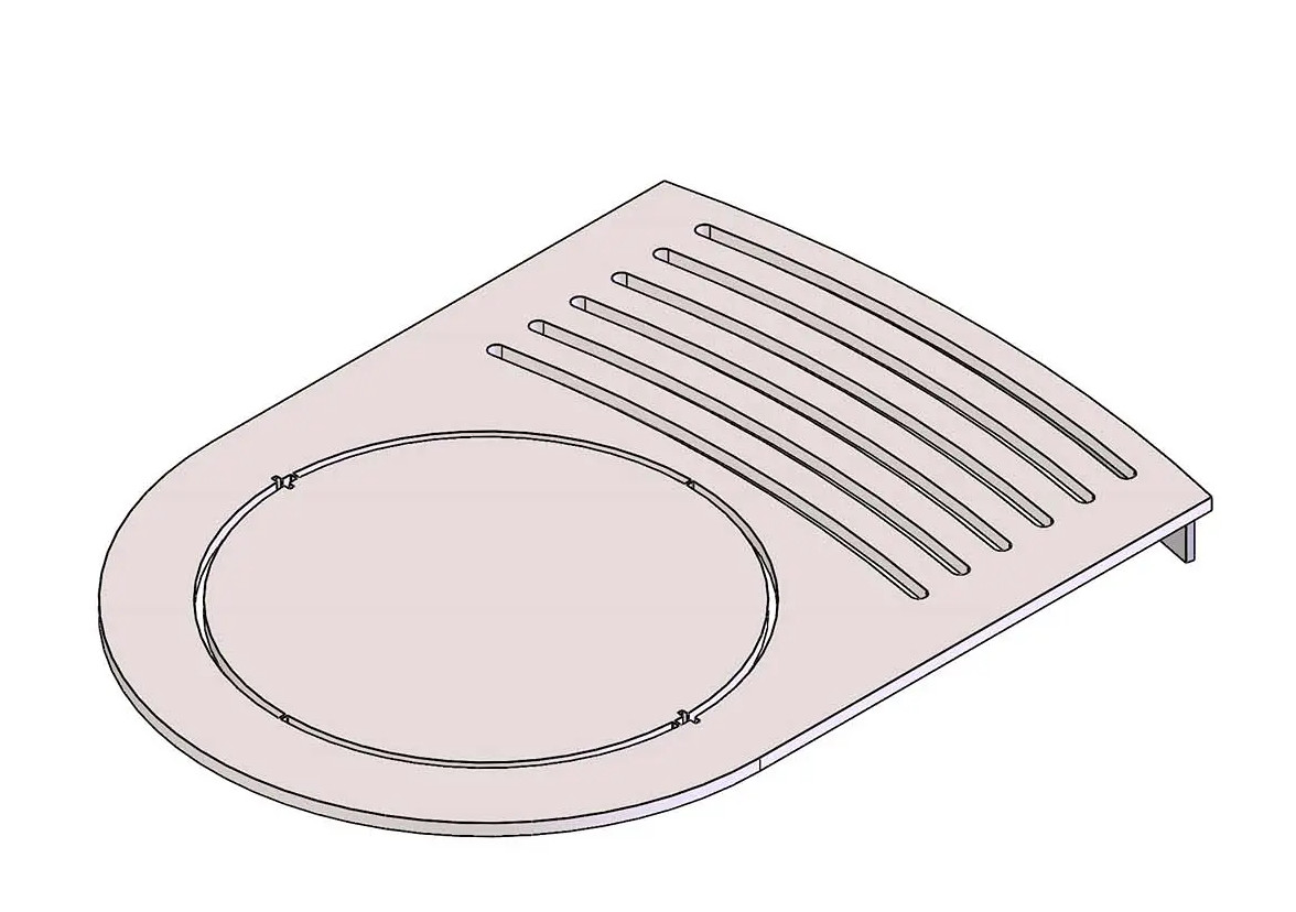 Termatech TT22HST rejilla superior acero