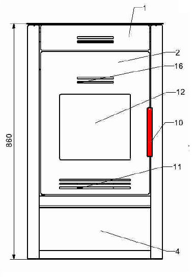 Haas-Sohn Pico 286.12 manija de la puerta