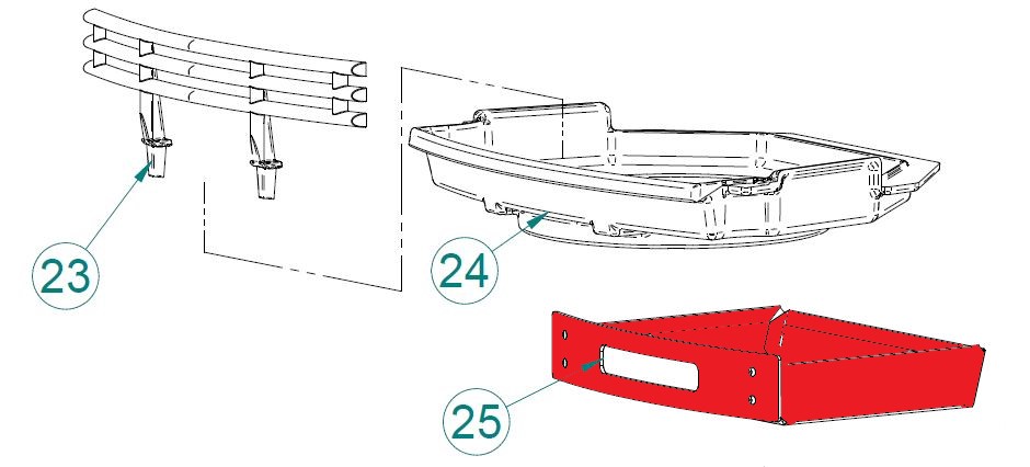 Contura 750 caja de cenizas negro