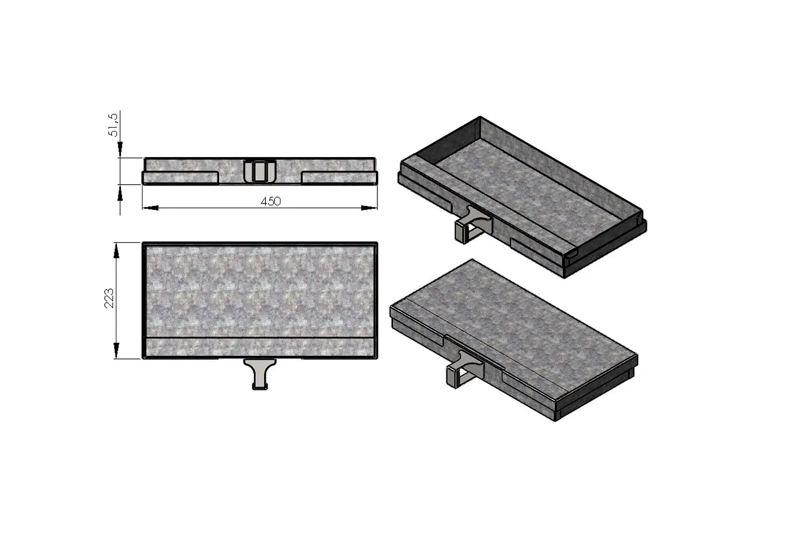 Wamsler TT22 caja de cenizas