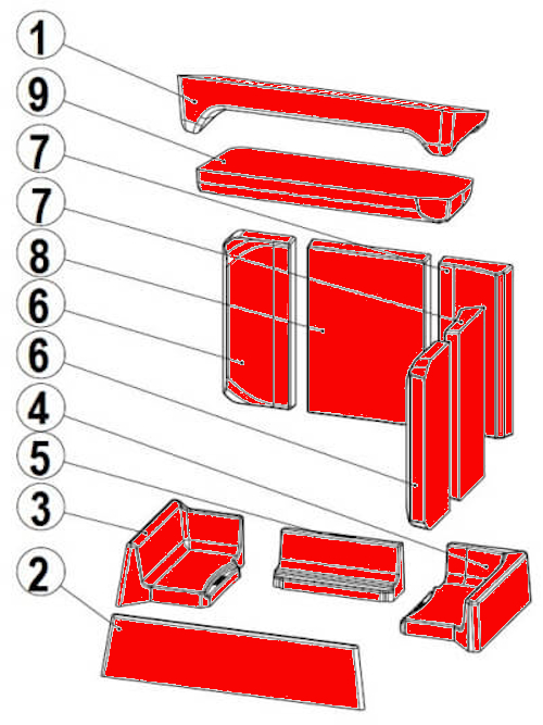 Austroflamm Dexter L Feuerraumauskleidung