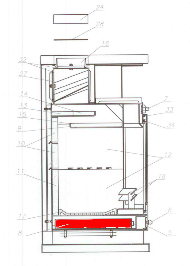 Fireplace Alabama caja de cenizas