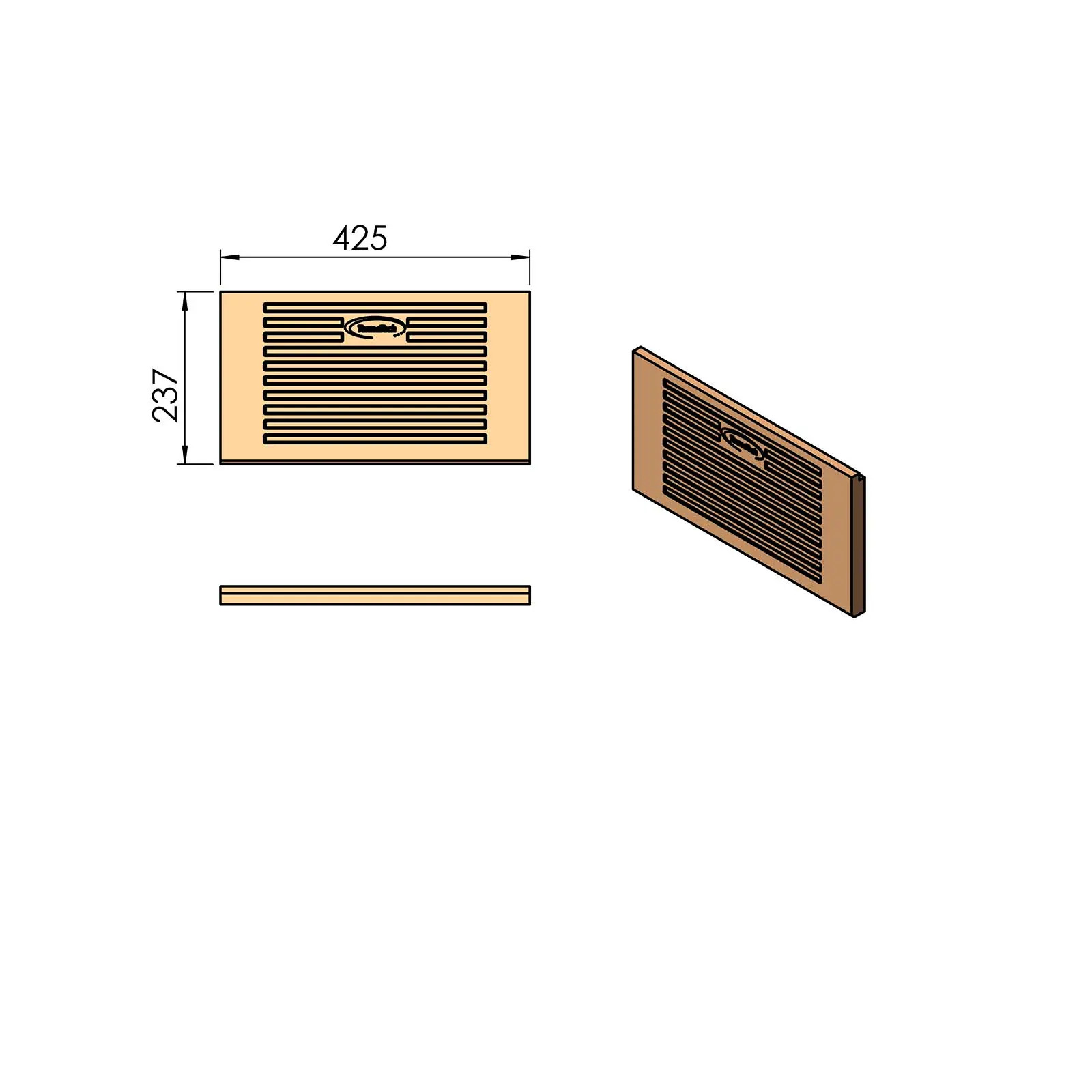 Termatech TT60 ladrillo de la pared trasera