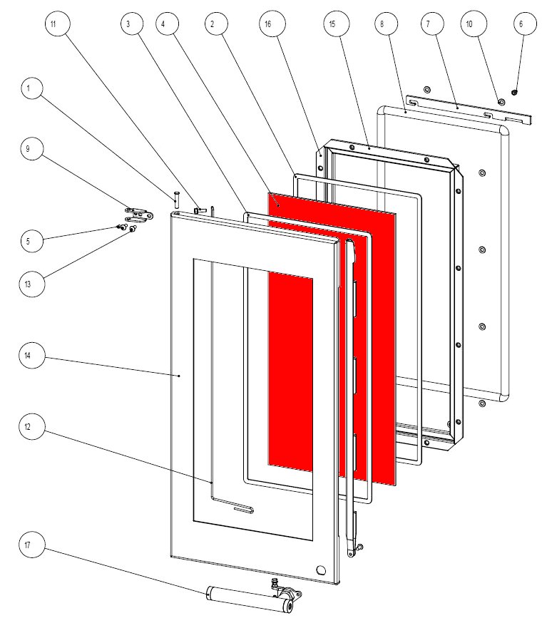 Austroflamm Glass vidrio de visualización centrado