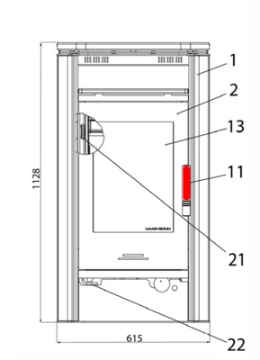 Haas-Sohn Eifel 230.17 manija de la puerta