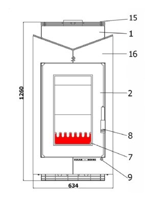 Haas+Sohn Alta 218.17 Stehrost Rostreling