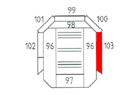 Haas+Sohn Bornholm II 164.15 Seitenstein rechts vorne A Feuerraumstein