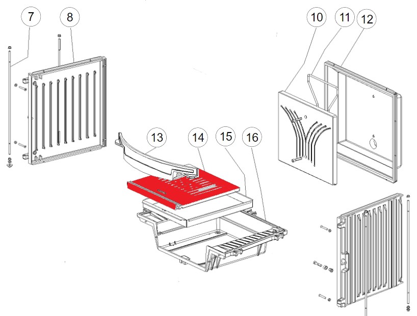 La Nordica Focolare 70 Tondo Ascherost B Feuerrost