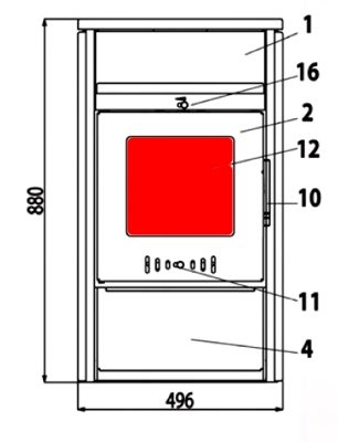 Haas+Sohn Ecoline 281.12 Sichtscheibe Schauglas