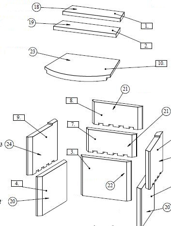 Fireplace Barcelona Feuerraumauskleidung Brennraumauskleidung