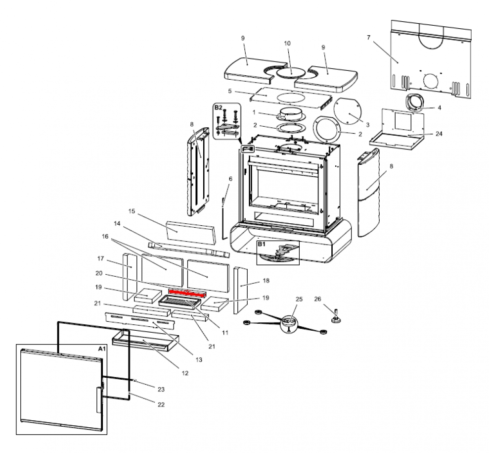 Haas+Sohn Fulham easy 347.15 Bodenstein hinten