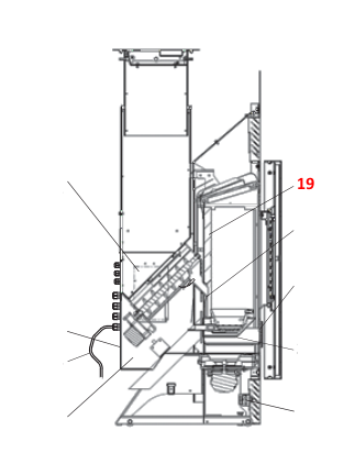 Wodtke PE Nova Einbaugerät air+ ladrillo de la pared trasera