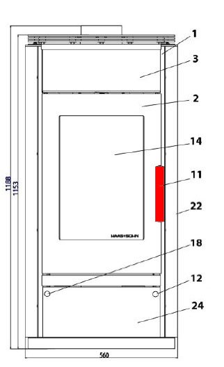 Haas-Sohn Husum 206.15 manija de la puerta