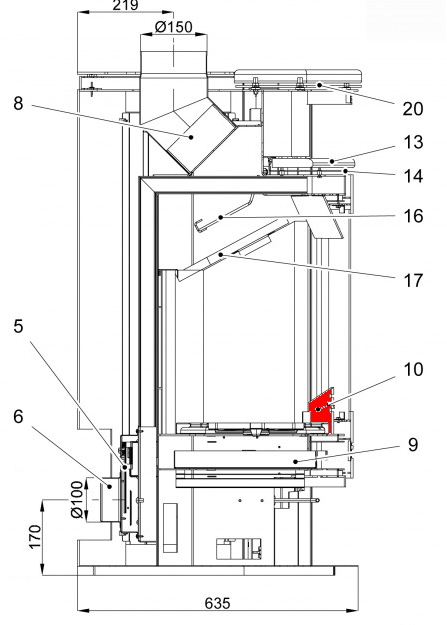 Haas+Sohn Kuopio II 265.17 Stehrost Glutfang