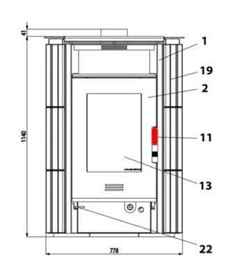 Haas-Sohn Breisgau 172.17 manija de la puerta