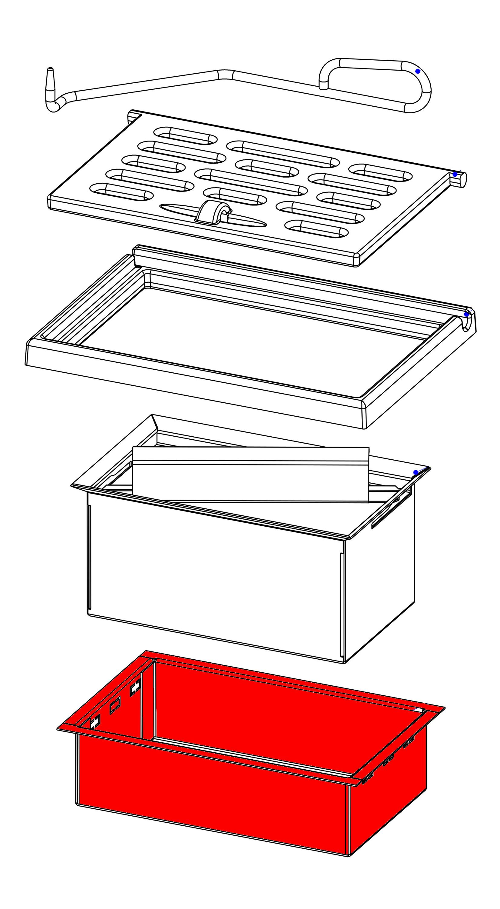 Romotop Heat R bolsa de aire caja de cenizas