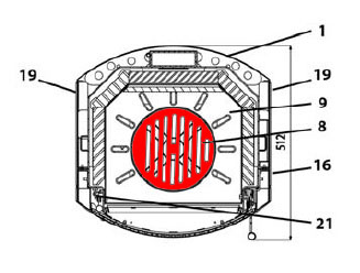 Haas+Sohn Leon 234.17 grille en fonte