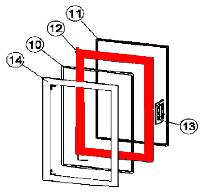 Austroflamm Ray Xtra puerta