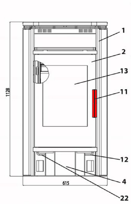 Haas-Sohn Nordal 249.17 manija de la puerta