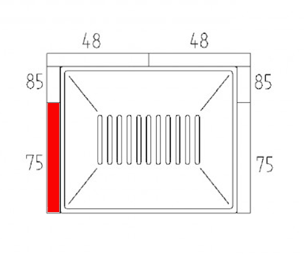 Haas-Sohn Bergen II 167.15 ladrillo lateral a la izquierda delante