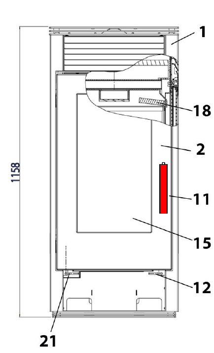 Haas-Sohn Panorama 255.15 manija de la puerta