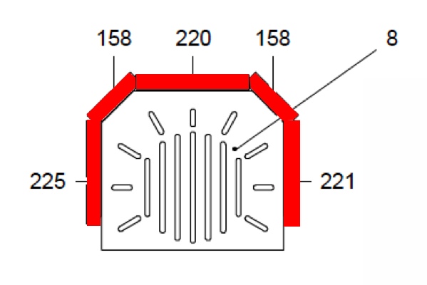 Haas+Sohn Eifel II 230.17 Feuerraumauskleidung Brennraumauskleidung