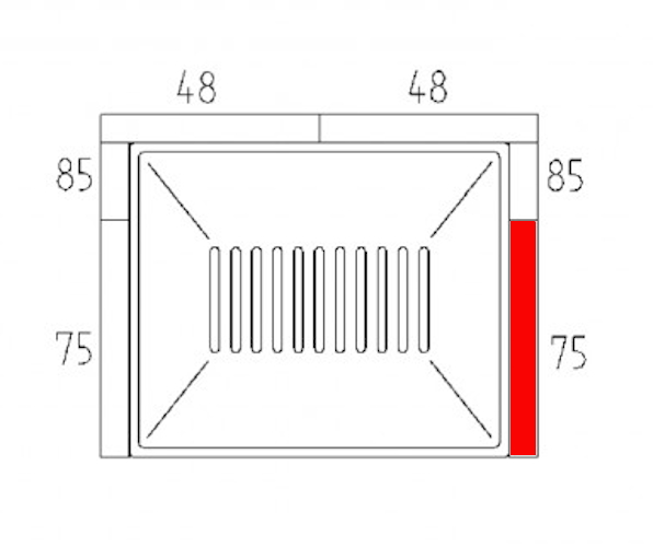 Haas-Sohn Bergen II 167.15 ladrillo lateral a la derecha delante