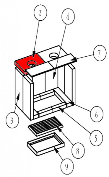 Eurotherm Rubin Zugumlenkung links B Prallplatte