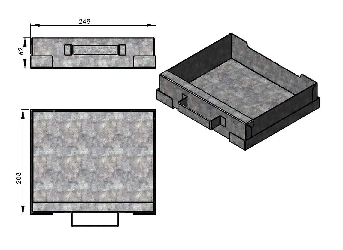 Wamsler TT30 caja de cenizas