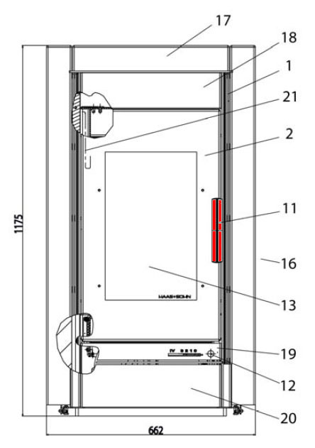 Haas-Sohn Kerpen 232.17 manija de la puerta