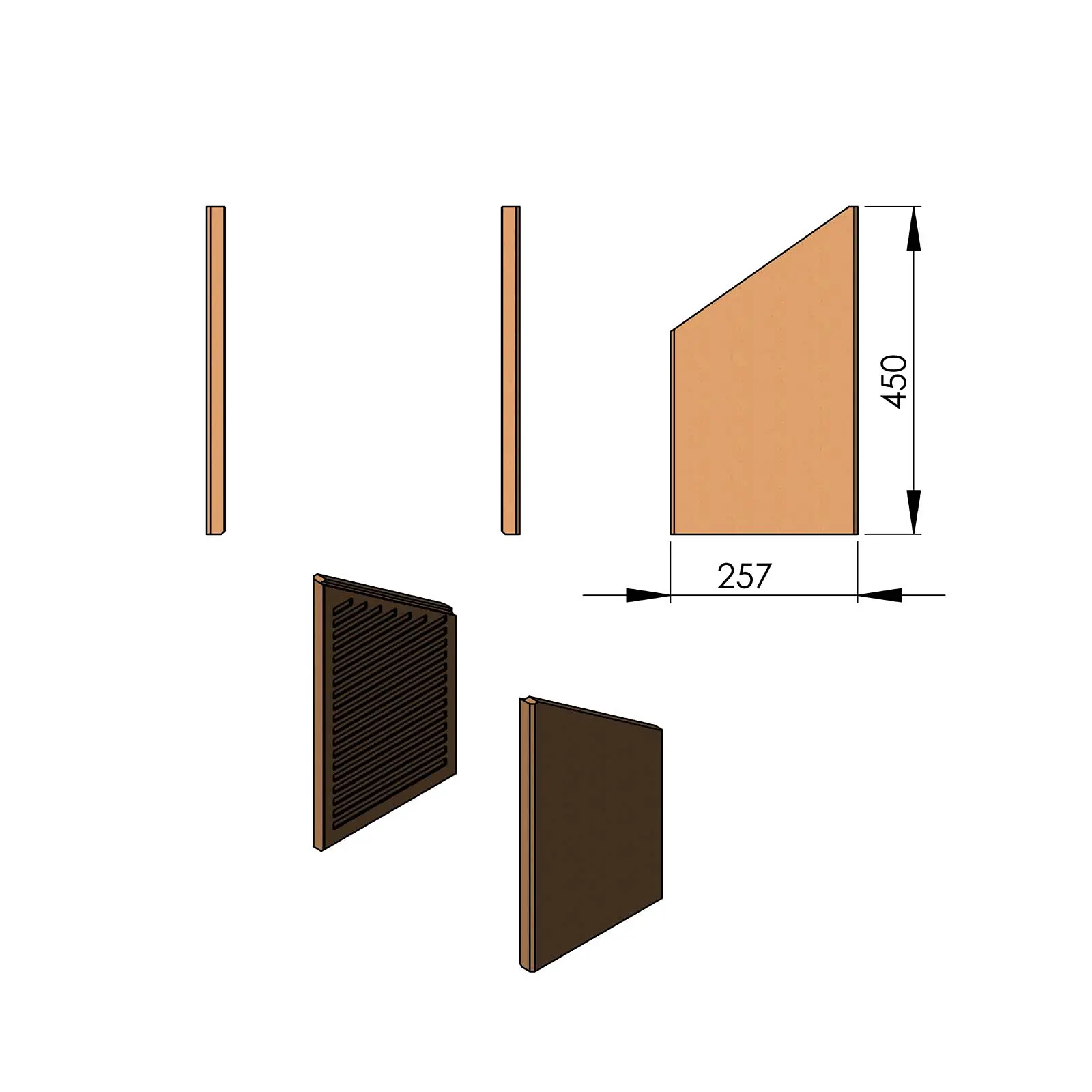 Termatech TT60 ladrillo lateral juego