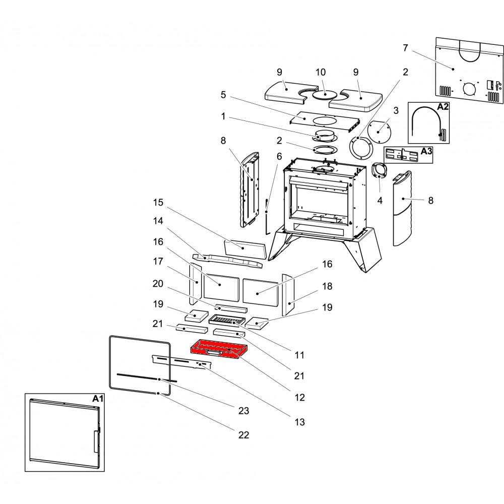 Haas+Sohn London II easy 347.15 Aschekasten