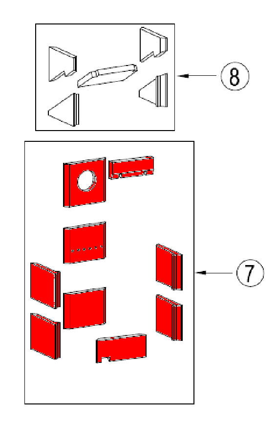 Techfire UNI-1550 Feuerraumauskleidung B