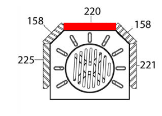 Haas+Sohn Bilbao 327.15 Rückwandstein Feuerraumstein