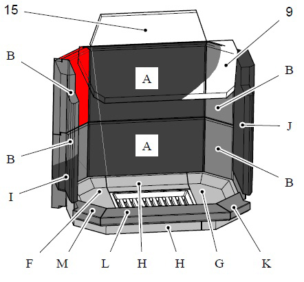 Haas+Sohn Prestige II 181.18 Seitenstein à gauche à l’arrière en haut