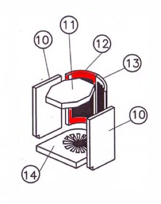 Oranier Amos 150 Rückwandstein links B