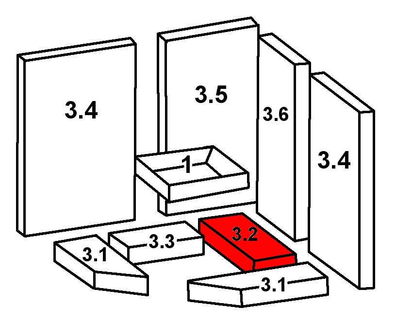 Oranier Skandik 6 Bodenstein hinten rechts A Vermiculitestein