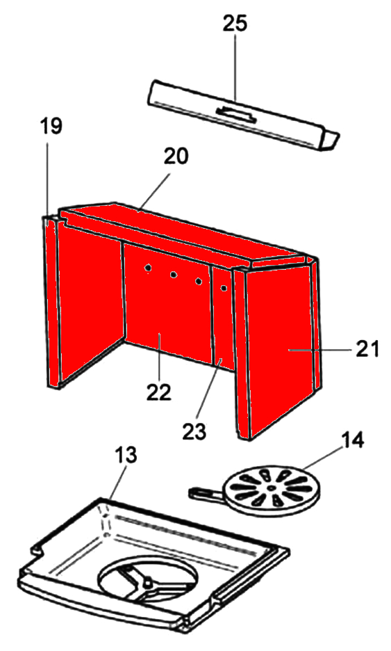 Justus Reno Feuerraumauskleidung A Brennraumauskleidung